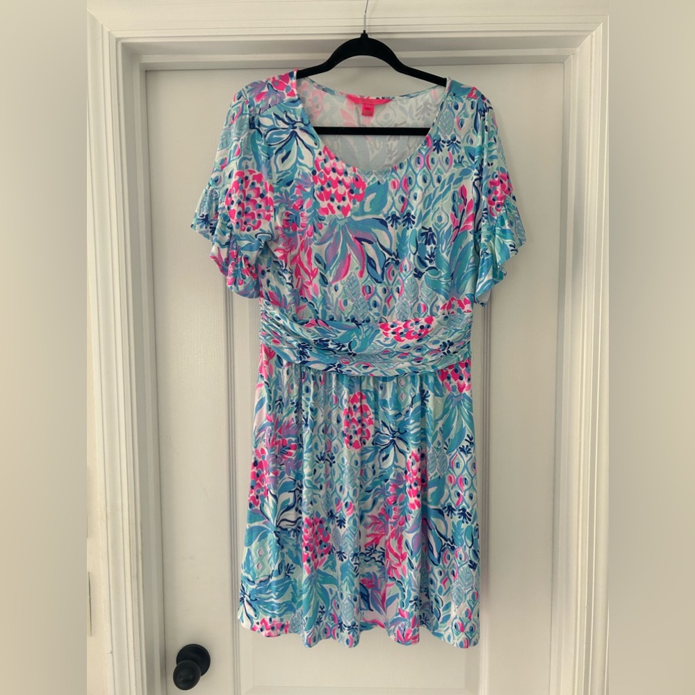 Lilly Pulitzer Riegan Dress in Zanzibar Blue